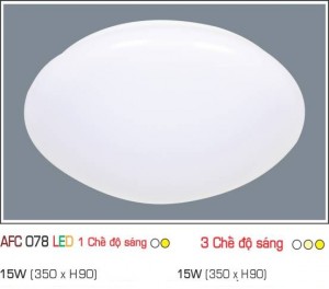 Đèn Led ốp trần Anfaco AFC 078-15W