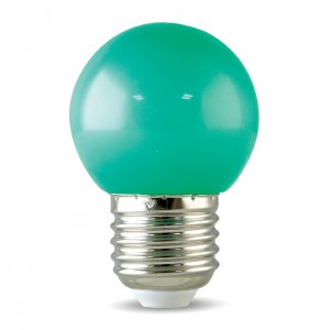 Bóng đèn LED BULB tròn 1W màu xanh lá