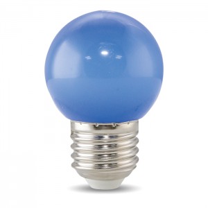Bóng đèn LED BULB tròn 1W màu xanh lam