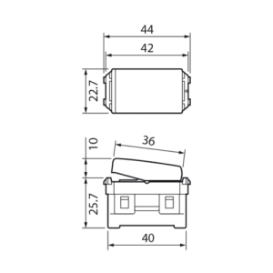 Công tắc Panasonic đảo chiều 4 tiếp điểm – Wide series