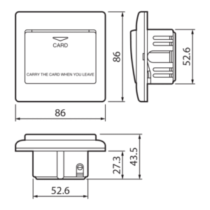 Công tắc thẻ Panasonic – Wide series