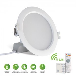 Đèn LED âm trần Downlight 90/7W - Remote