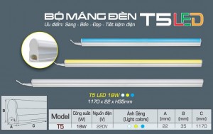 Đèn Led Anfaco T5 1m2 18W