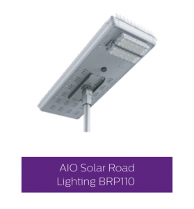 Đèn đường led năng lượng mặt trời BRP110 LED50 Philips IP65