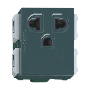 Ổ cắm đơn 3 chấu có màn che – Wide series