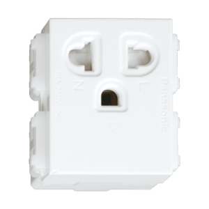 Ổ cắm đơn 3 chấu có màn che – Wide series
